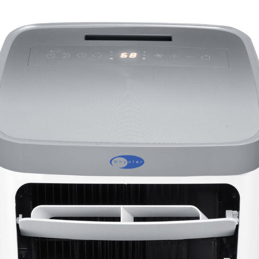 Whynter - ARC-115WG 11,000 BTU (6,800 BTU SACC) Compact Portable Air Conditioner, Dehumidifier, and Fan with Remote Control, up to 400 sq ft in White/Grey | ARC-115WG Whynter - ARC-115WG 11,000 BTU (6,800 BTU SACC) Compact Portable Air Conditioner, Dehumidifier, and Fan with Remote Control, up to 400 sq ft in White/Grey | ARC-115WG