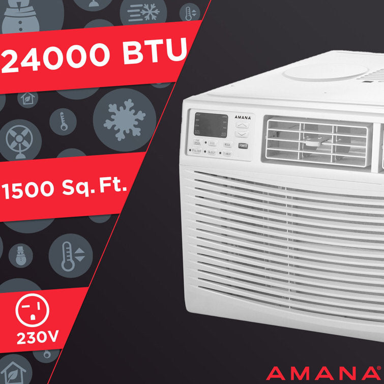 Amana 24, 000 BTU Window AC with Electronic Controls - White | AMAP242CW Amana 24, 000 BTU Window AC with Electronic Controls - White | AMAP242CW