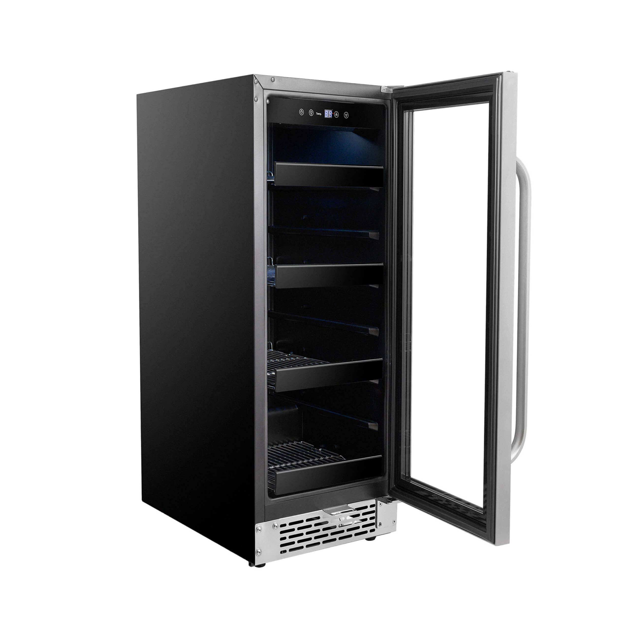 Whynter - BBR-638SB 12 inch Built-In 60 Can Undercounter Stainless Steel Beverage Refrigerator with Reversible Door, Digital Control, Lock and Carbon Filter | BBR-638SB Whynter - BBR-638SB 12 inch Built-In 60 Can Undercounter Stainless Steel Beverage Refrigerator with Reversible Door, Digital Control, Lock and Carbon Filter | BBR-638SB