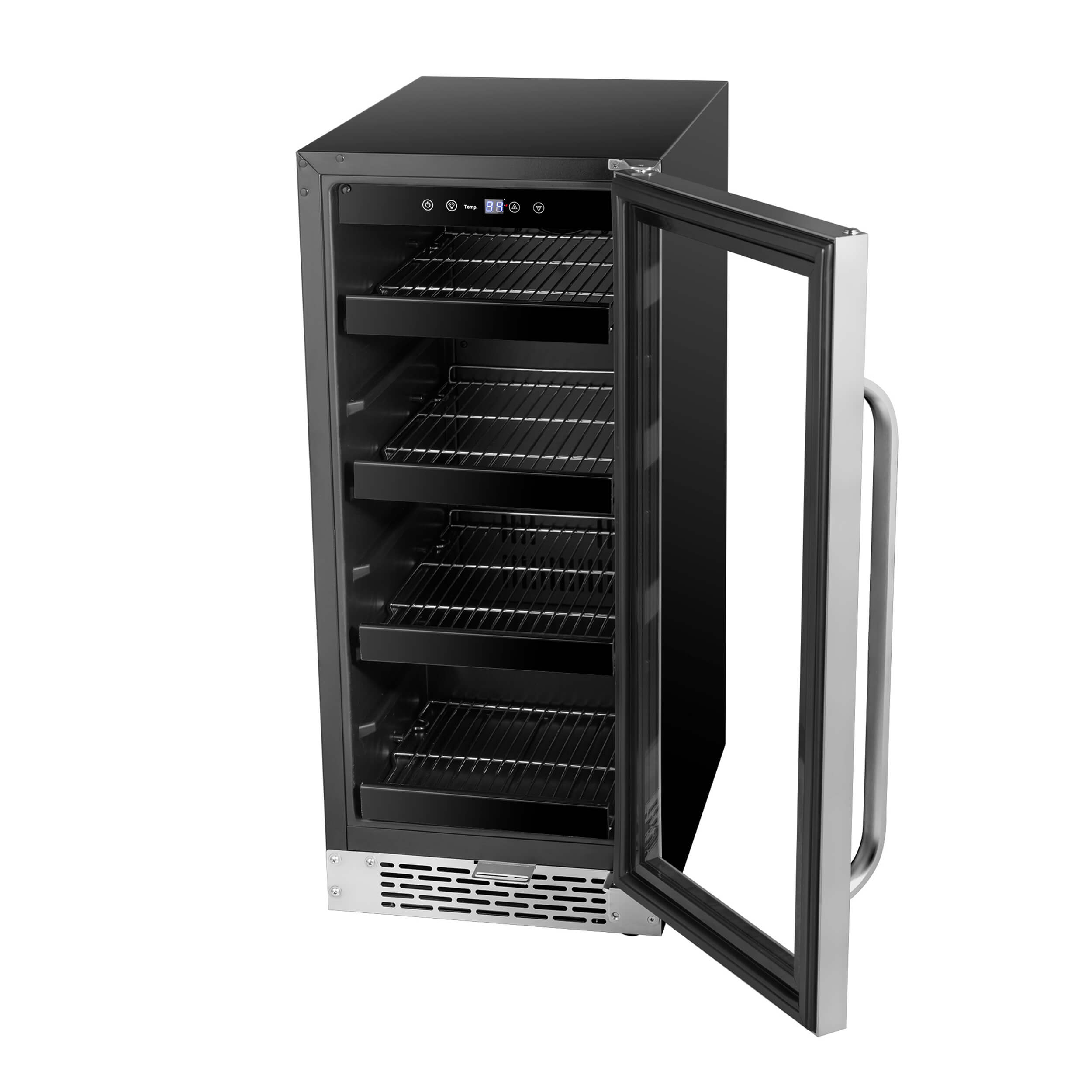 Whynter - BBR-838SB 15 inch Built-In 80 Can Undercounter Stainless Steel Beverage Refrigerator with Reversible Door, Digital Control, Lock and Carbon Filter | BBR-838SB Whynter - BBR-838SB 15 inch Built-In 80 Can Undercounter Stainless Steel Beverage Refrigerator with Reversible Door, Digital Control, Lock and Carbon Filter | BBR-838SB