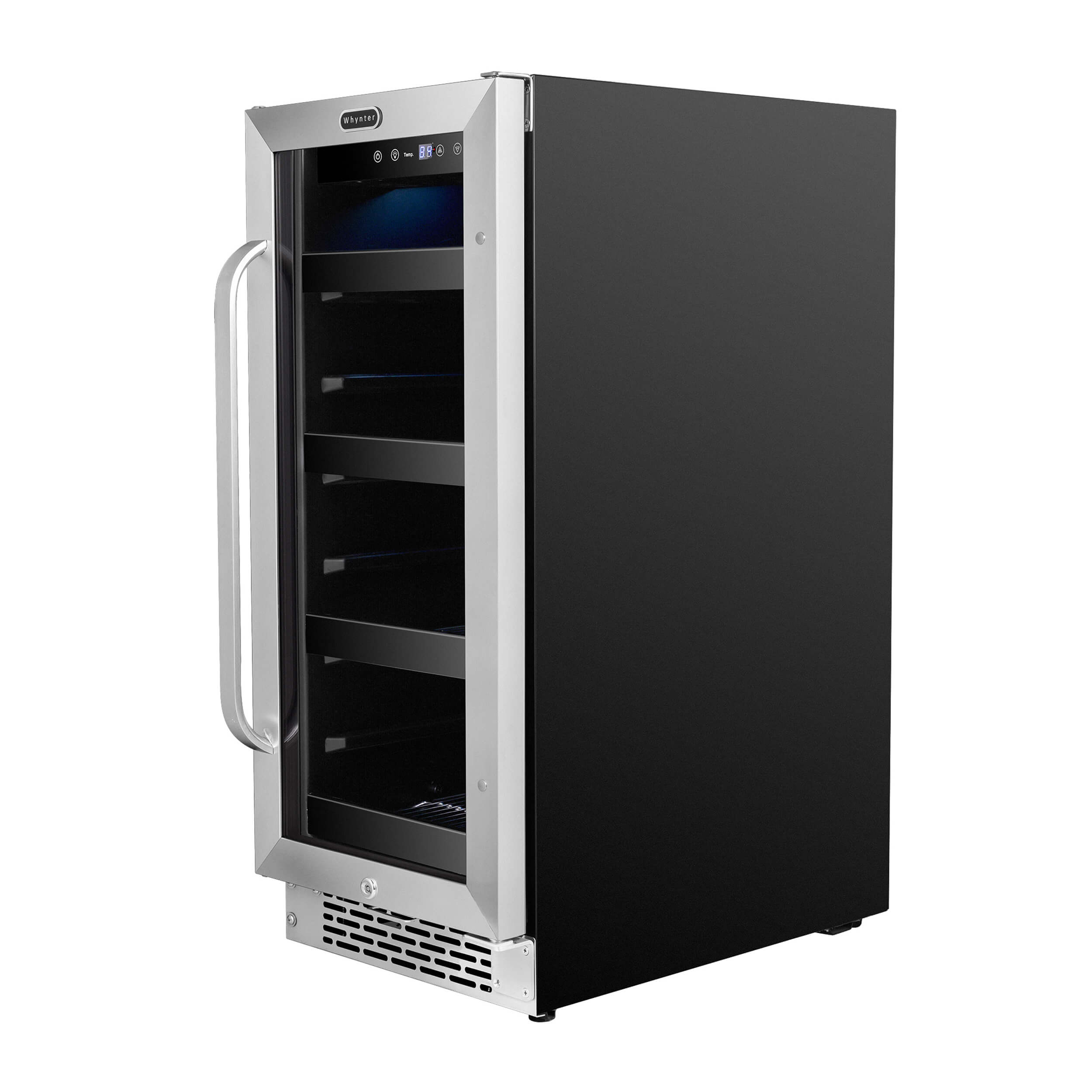 Whynter - BBR-838SB 15 inch Built-In 80 Can Undercounter Stainless Steel Beverage Refrigerator with Reversible Door, Digital Control, Lock and Carbon Filter | BBR-838SB Whynter - BBR-838SB 15 inch Built-In 80 Can Undercounter Stainless Steel Beverage Refrigerator with Reversible Door, Digital Control, Lock and Carbon Filter | BBR-838SB
