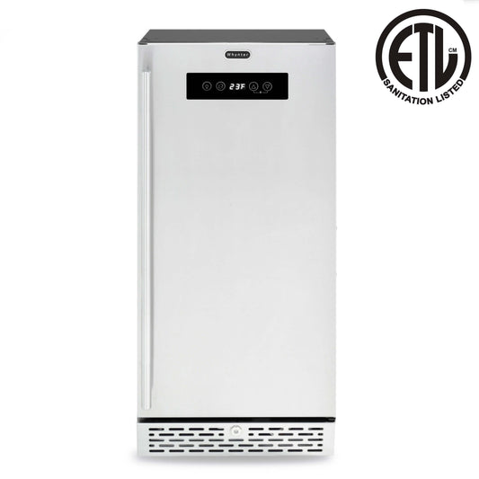 Whynter - Stainless Steel Built-in or Freestanding 2.9 cu. ft. Beer Keg Froster Beverage Refrigerator with Digital Controls | BEF-286SB