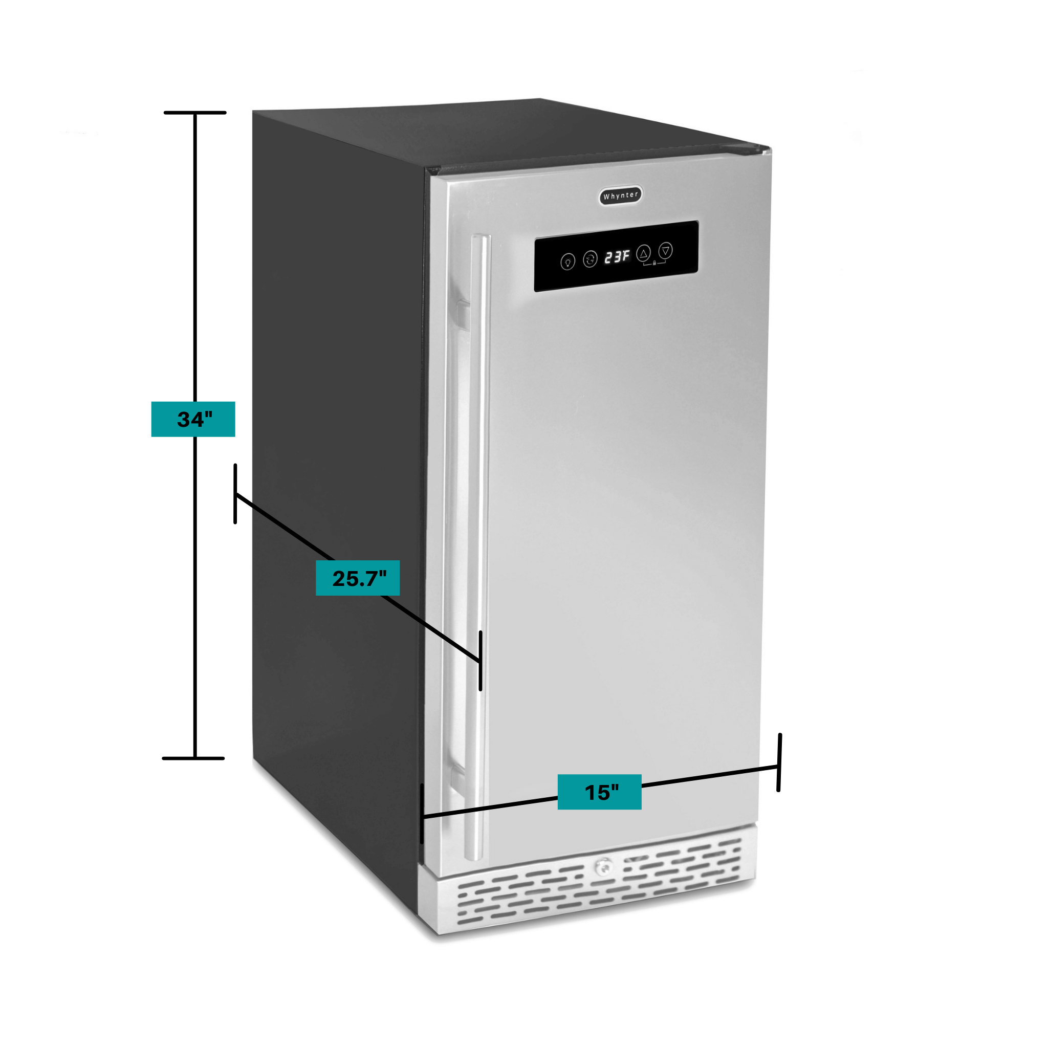 Whynter - Stainless Steel Built-in or Freestanding 2.9 cu. ft. Beer Keg Froster Beverage Refrigerator with Digital Controls | BEF-286SB Whynter - Stainless Steel Built-in or Freestanding 2.9 cu. ft. Beer Keg Froster Beverage Refrigerator with Digital Controls | BEF-286SB