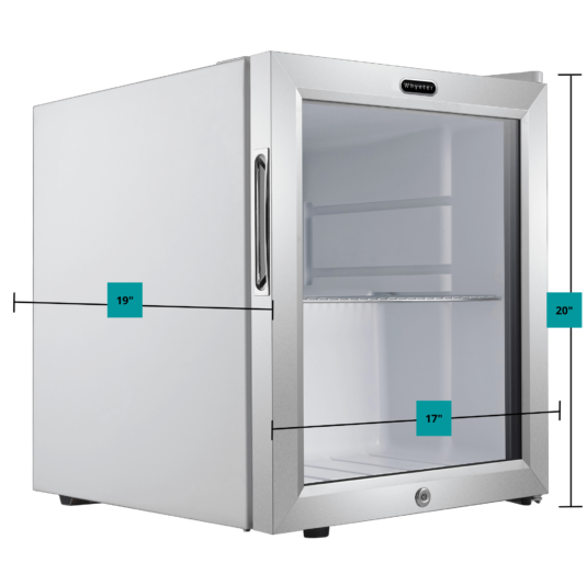 Whynter - 62 Can Capacity Stainless Steel Beverage Refrigerator with Lock | BR-062WS Whynter - 62 Can Capacity Stainless Steel Beverage Refrigerator with Lock | BR-062WS