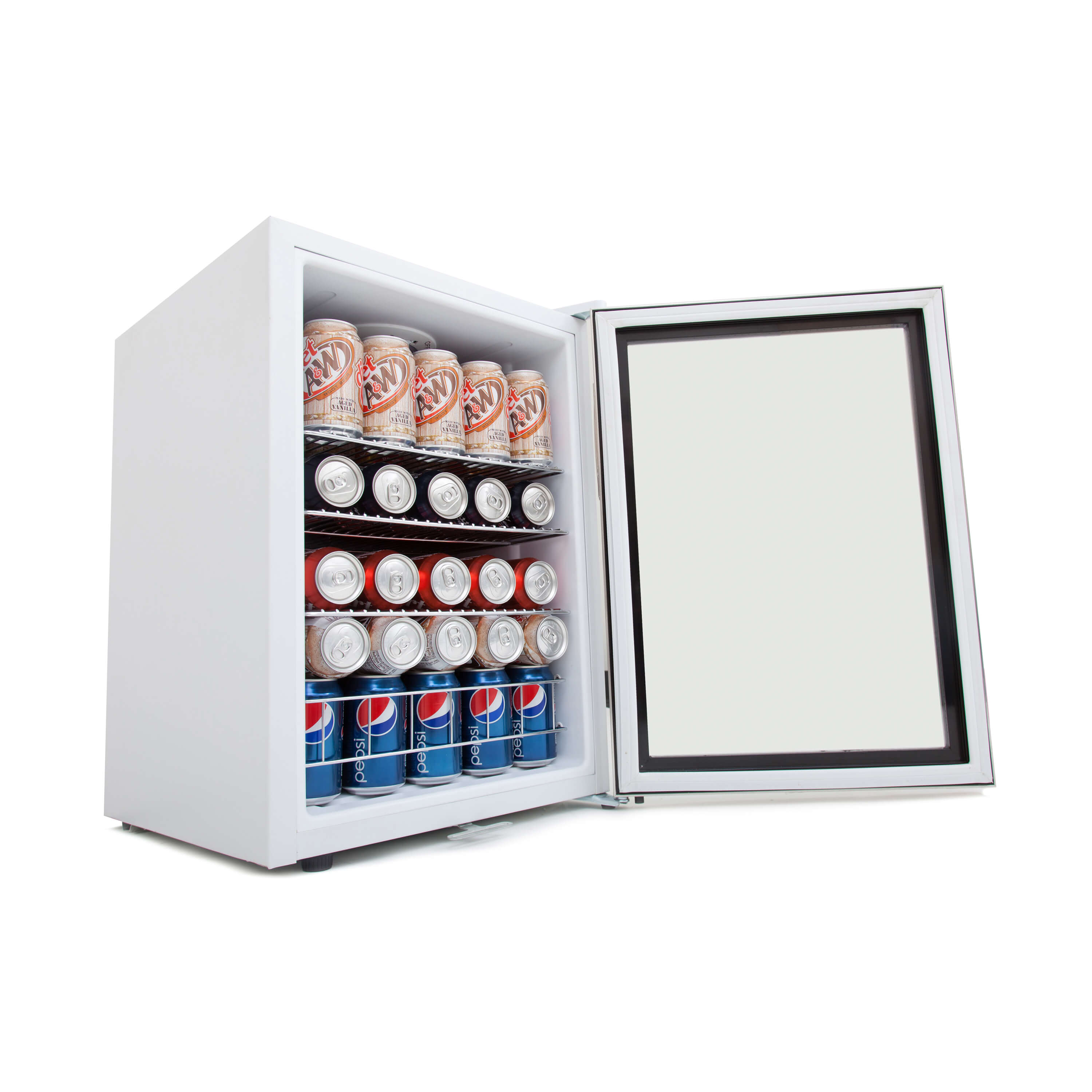 Whynter - Beverage Refrigerator With Lock - Stainless Steel 90 Can Capacity | BR-091WS Whynter - Beverage Refrigerator With Lock - Stainless Steel 90 Can Capacity | BR-091WS