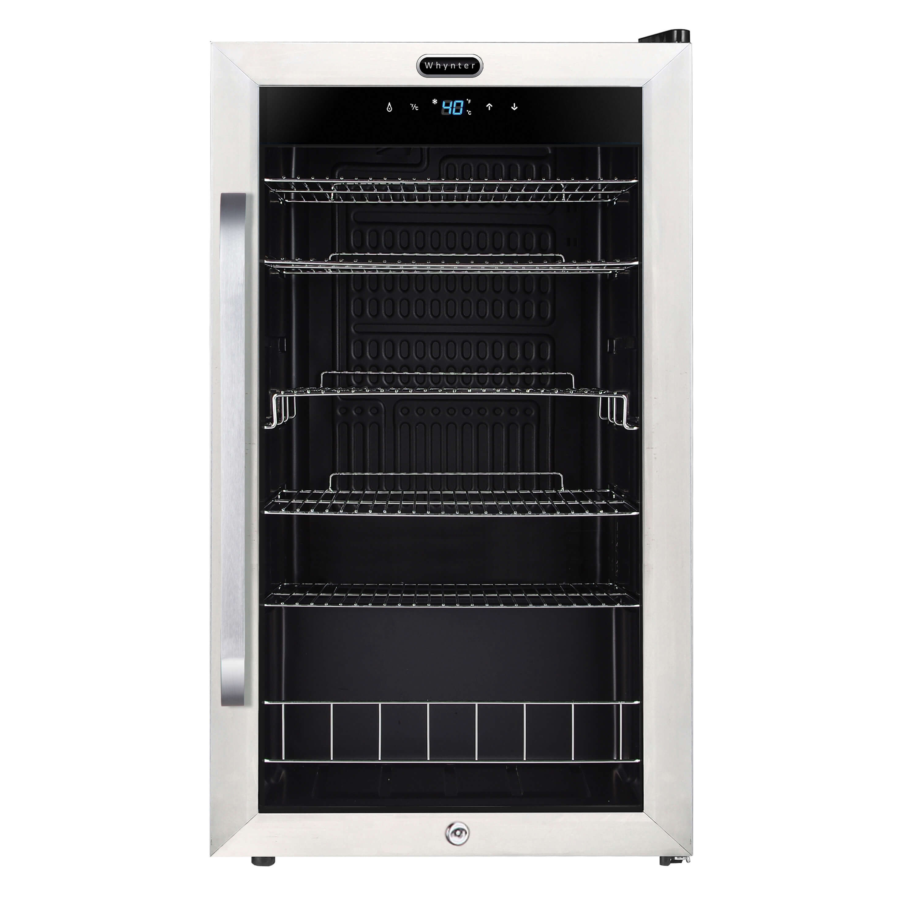Whynter - Freestanding 121 can Beverage Refrigerator with Digital Control and Internal Fan | BR-1211DS Whynter - Freestanding 121 can Beverage Refrigerator with Digital Control and Internal Fan | BR-1211DS