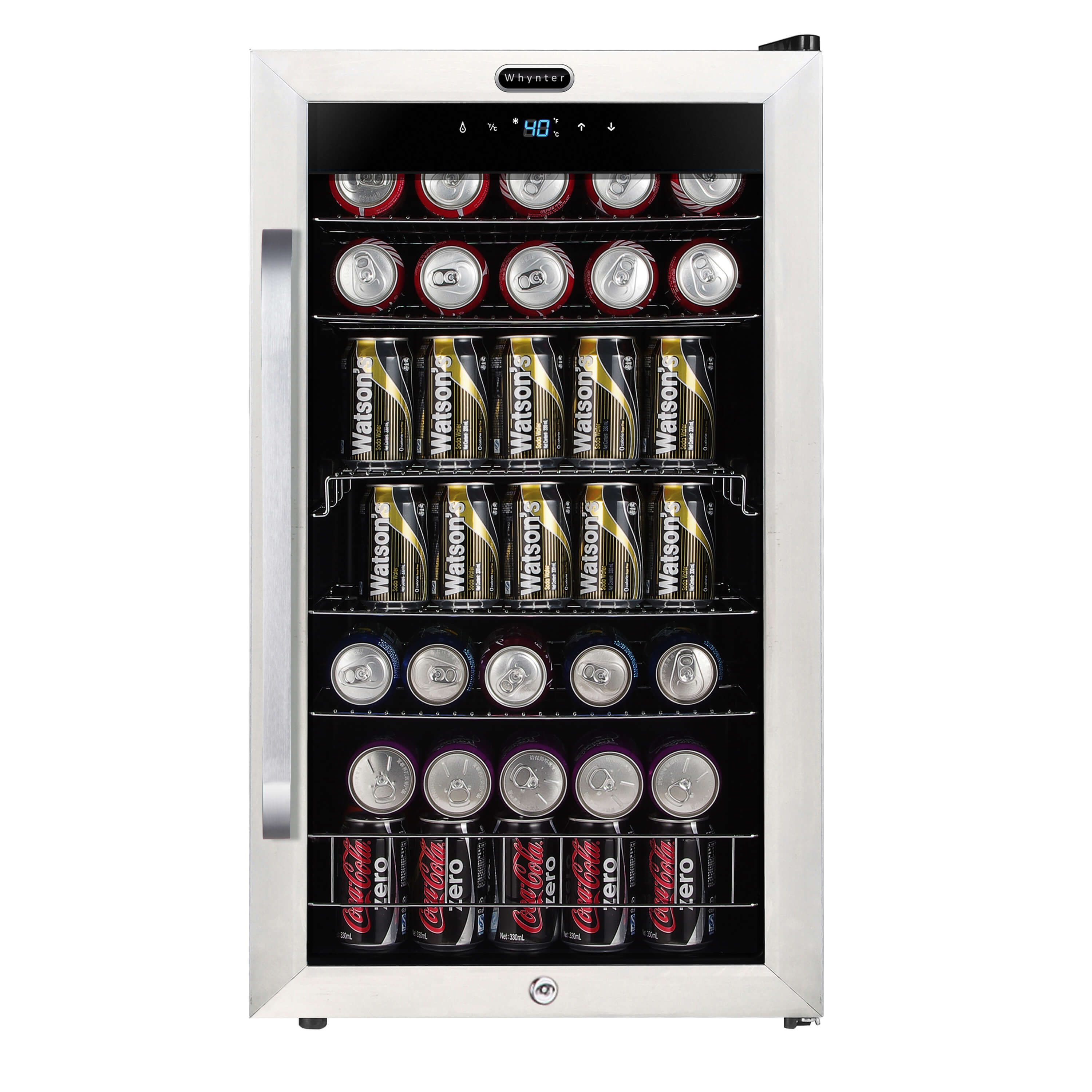 Whynter - Freestanding 121 can Beverage Refrigerator with Digital Control and Internal Fan | BR-1211DS Whynter - Freestanding 121 can Beverage Refrigerator with Digital Control and Internal Fan | BR-1211DS