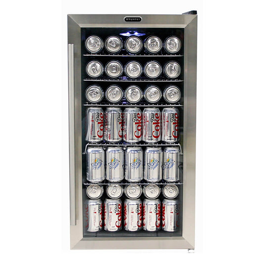 Whynter - Beverage Refrigerator - Stainless Steel | BR-125SD