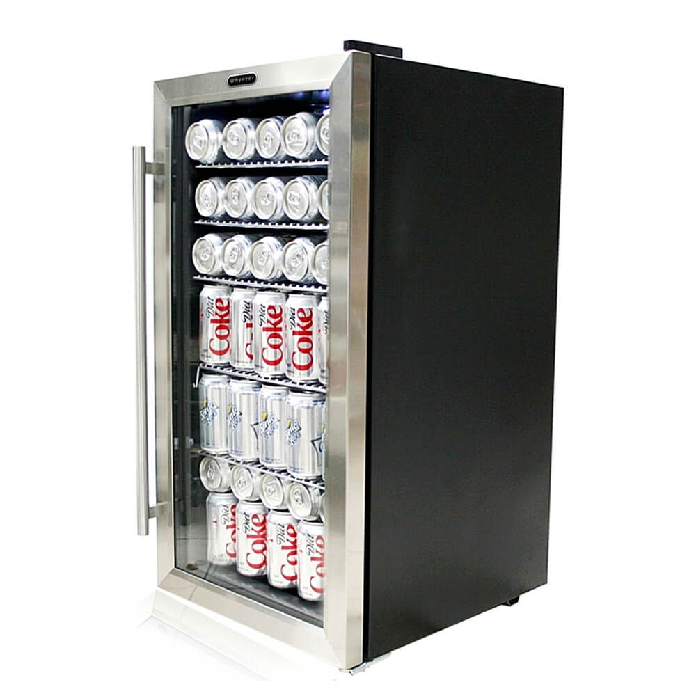 Whynter - Beverage Refrigerator - Stainless Steel | BR-125SD Whynter - Beverage Refrigerator - Stainless Steel | BR-125SD