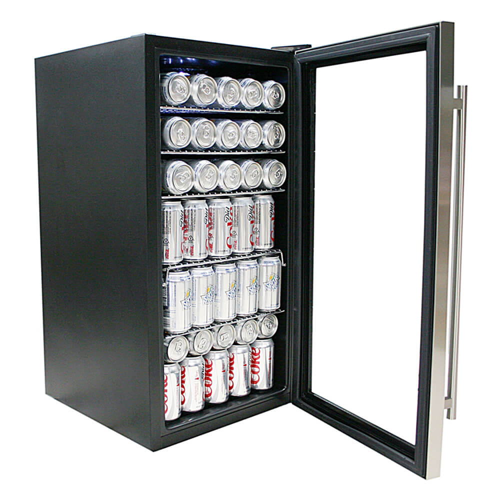 Whynter - Beverage Refrigerator - Stainless Steel | BR-125SD Whynter - Beverage Refrigerator - Stainless Steel | BR-125SD