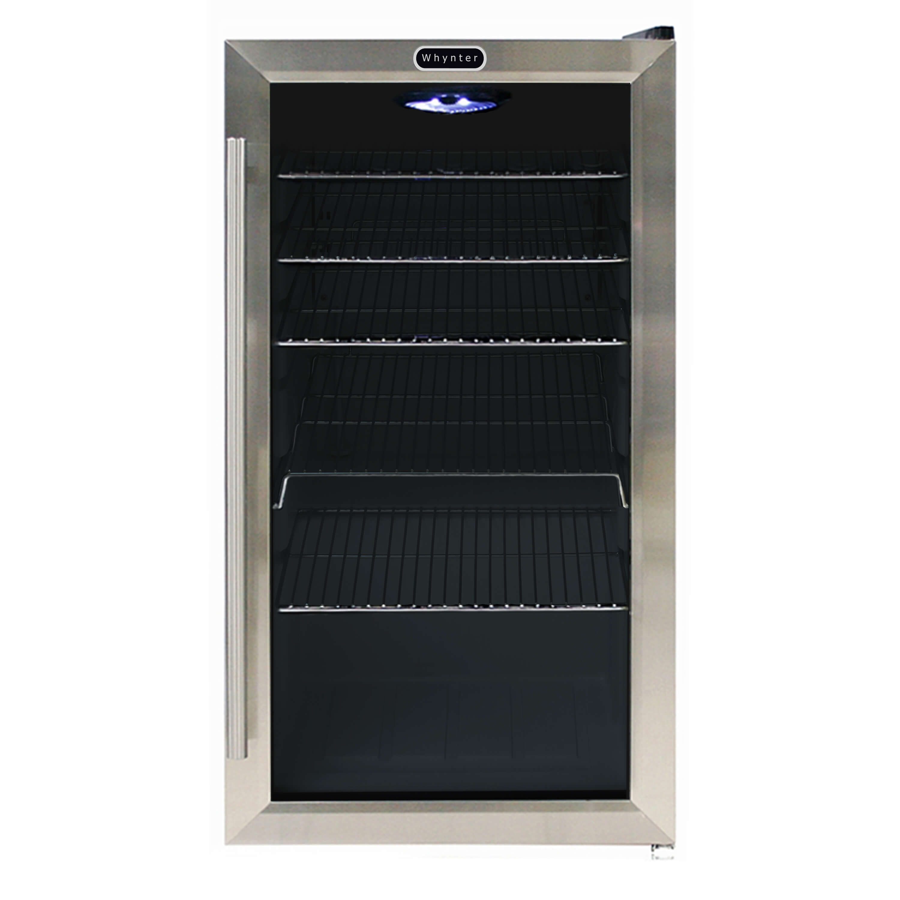Whynter - Beverage Refrigerator - Stainless Steel with internal fan | BR-130SB Whynter - Beverage Refrigerator - Stainless Steel with internal fan | BR-130SB