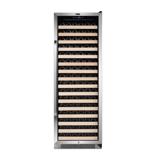 Whynter - 166 Bottle Built-in Stainless Steel Compressor Wine Refrigerator | BWR-1662SD