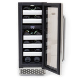 Whynter - Elite 17 Bottle Seamless Stainless Steel Door Dual Zone Built-in Wine Refrigerator | BWR-171DS Whynter - Elite 17 Bottle Seamless Stainless Steel Door Dual Zone Built-in Wine Refrigerator | BWR-171DS