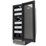Whynter - Elite 17 Bottle Seamless Stainless Steel Door Dual Zone Built-in Wine Refrigerator | BWR-171DS Whynter - Elite 17 Bottle Seamless Stainless Steel Door Dual Zone Built-in Wine Refrigerator | BWR-171DS