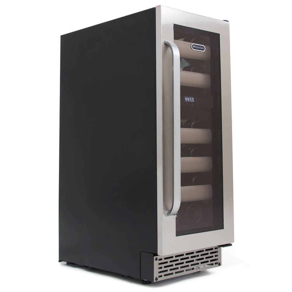 Whynter - Elite 17 Bottle Seamless Stainless Steel Door Dual Zone Built-in Wine Refrigerator | BWR-171DS Whynter - Elite 17 Bottle Seamless Stainless Steel Door Dual Zone Built-in Wine Refrigerator | BWR-171DS