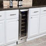 Whynter - 18 Bottle Compressor Built-In Wine Refrigerator | BWR-18SD Whynter - 18 Bottle Compressor Built-In Wine Refrigerator | BWR-18SD