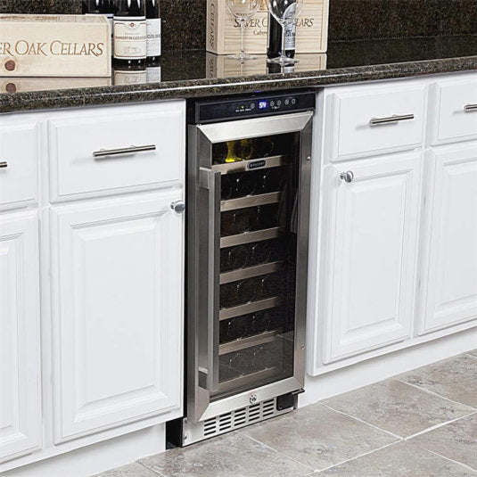 Whynter - 33 Bottle Compressor Built-In Wine Refrigerator | BWR-33SD Whynter - 33 Bottle Compressor Built-In Wine Refrigerator | BWR-33SD