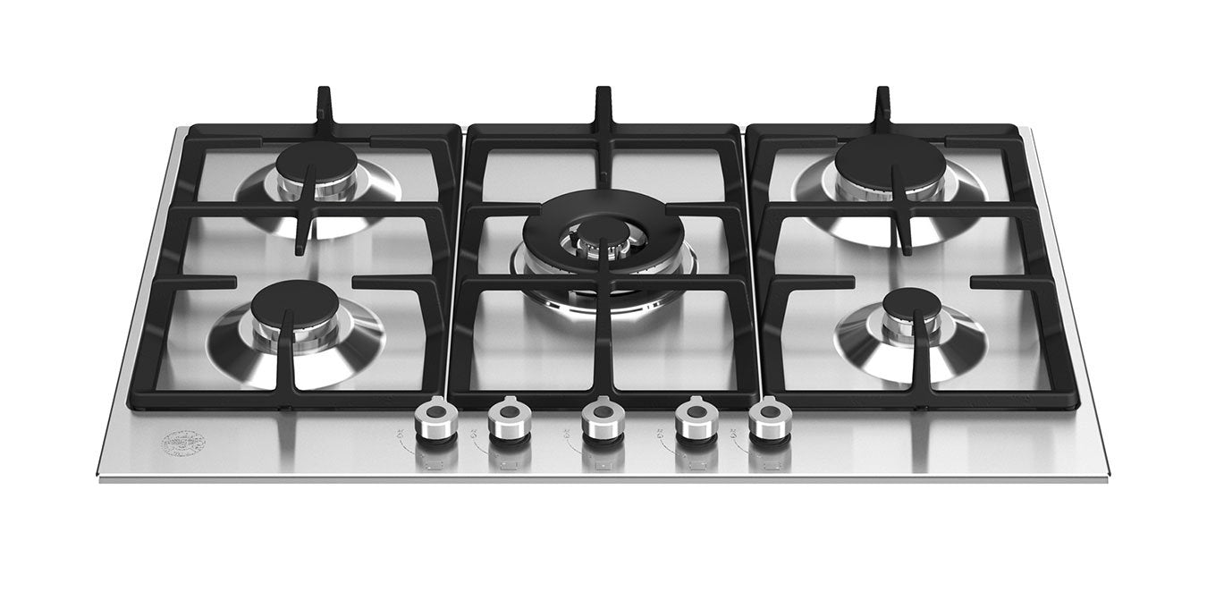 Bertazzoni - 30" Front Control Gas Cooktop 5 Burners - PROF305CTXV Bertazzoni - 30" Front Control Gas Cooktop 5 Burners - PROF305CTXV