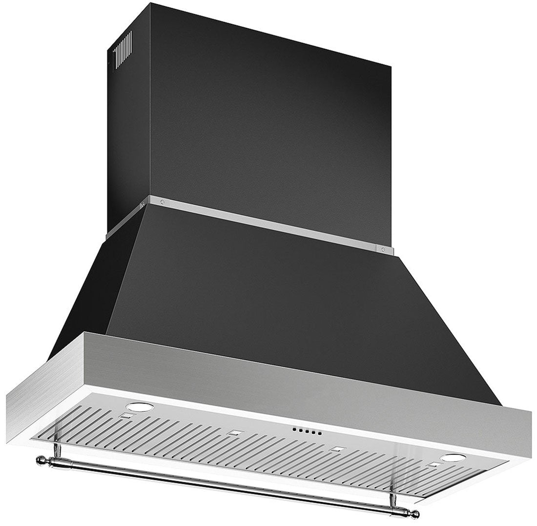 Bertazzoni | 48" Canopy Hood Nero | KC48HERTNE Bertazzoni | 48" Canopy Hood Nero | KC48HERTNE