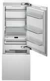 Bertazzoni | 30" Built-in refrigerator - Panel ready - Premium model - with automatic ice maker and internal water dispenser - reversible doors | REF30BMBZPNV Bertazzoni | 30" Built-in refrigerator - Panel ready - Premium model - with automatic ice maker and internal water dispenser - reversible doors | REF30BMBZPNV