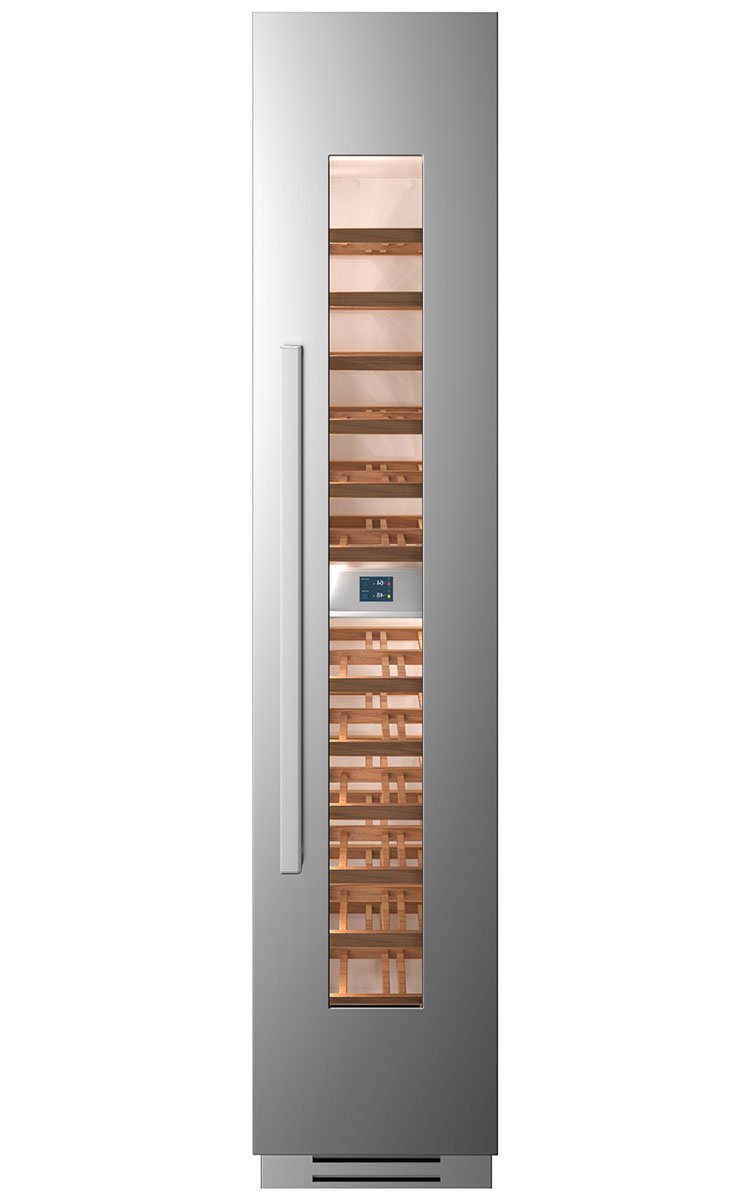 Bertazzoni - 18" Built-in Wine Cellar column - Stainless - Right swing door - REF18WCPIXR/23 Bertazzoni - 18" Built-in Wine Cellar column - Stainless - Right swing door - REF18WCPIXR/23