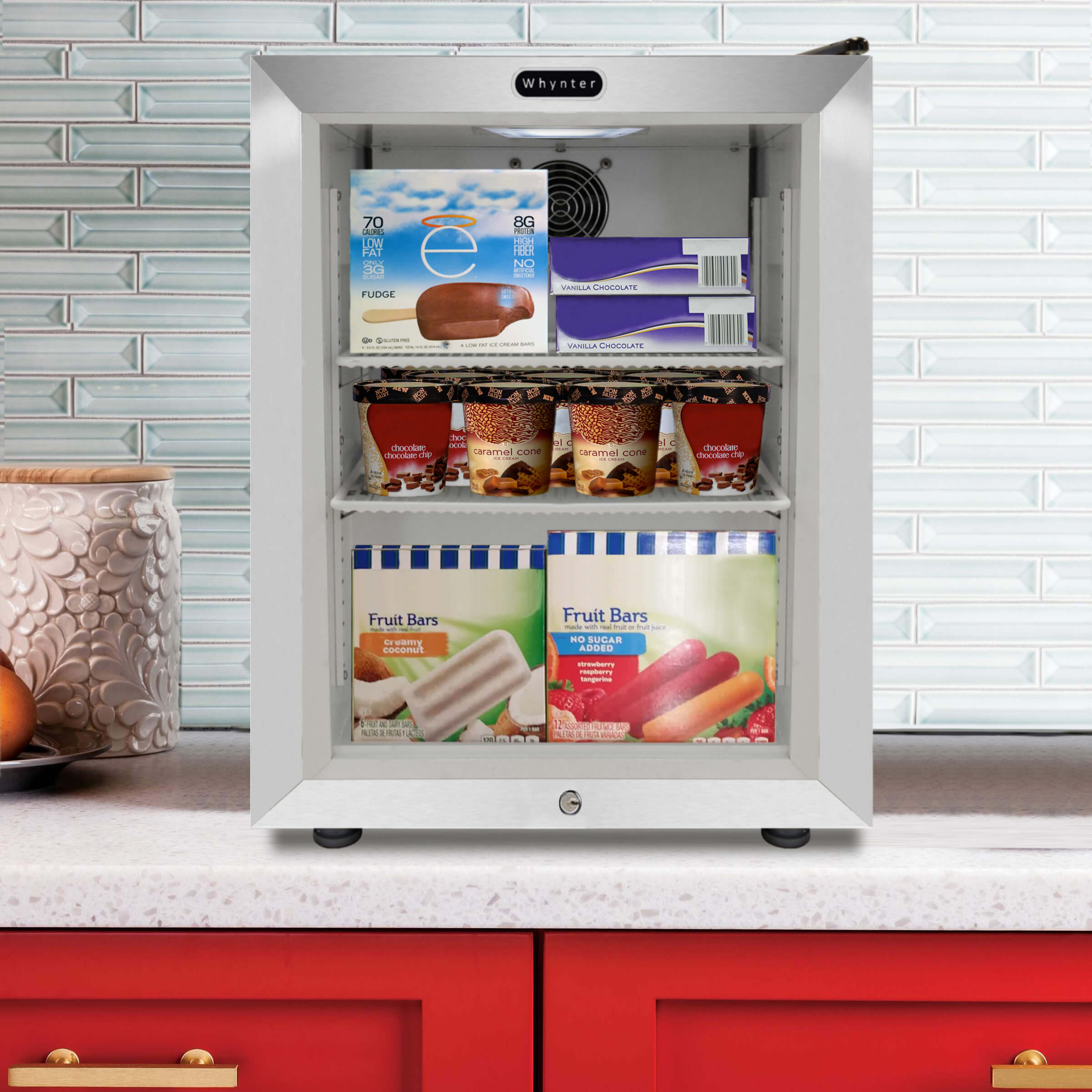 Whynter - Countertop Reach In 1.8 cu ft Display Glass Door Freezer | CDF-177SB Whynter - Countertop Reach In 1.8 cu ft Display Glass Door Freezer | CDF-177SB