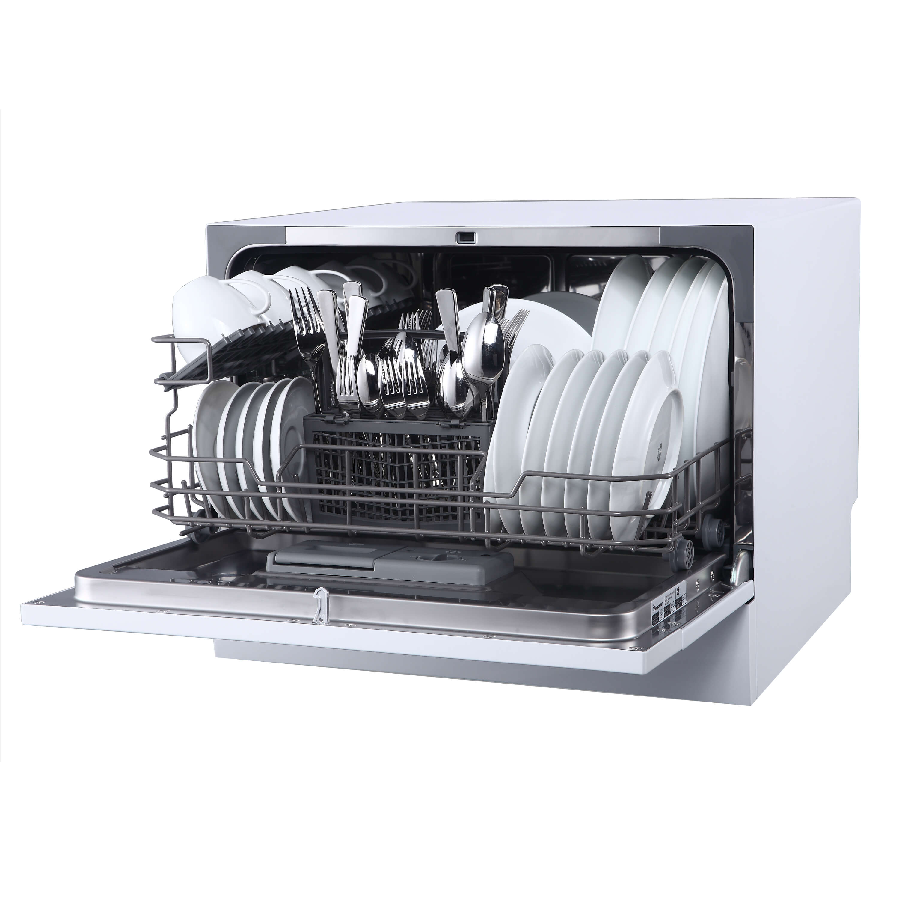 Whynter - Countertop Portable Dishwasher 6 place setting LED Energy Star - White - CDW-6831WES Whynter - Countertop Portable Dishwasher 6 place setting LED Energy Star - White - CDW-6831WES