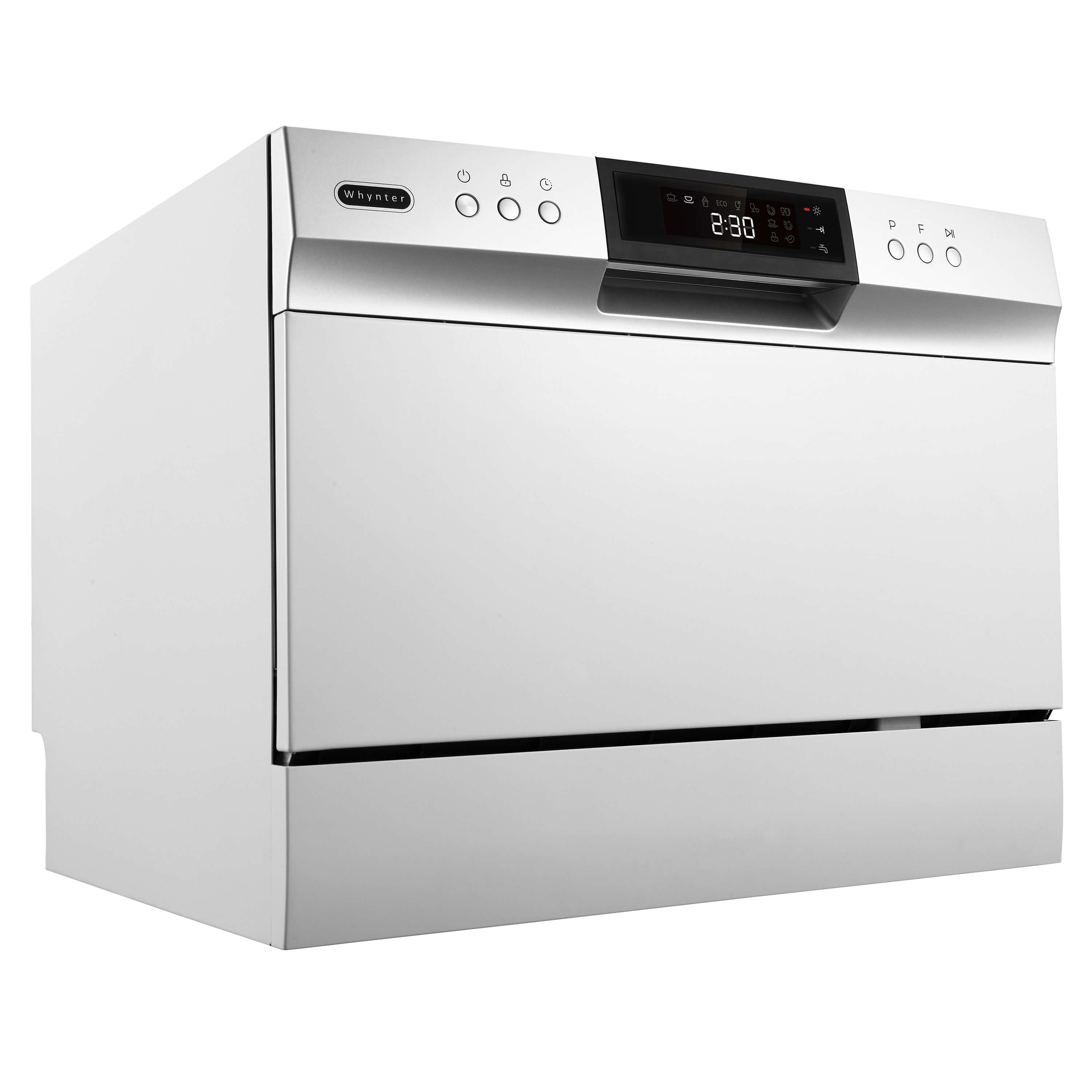 Whynter - Countertop Portable Dishwasher 6 place setting LED Energy Star - White - CDW-6831WES Whynter - Countertop Portable Dishwasher 6 place setting LED Energy Star - White - CDW-6831WES