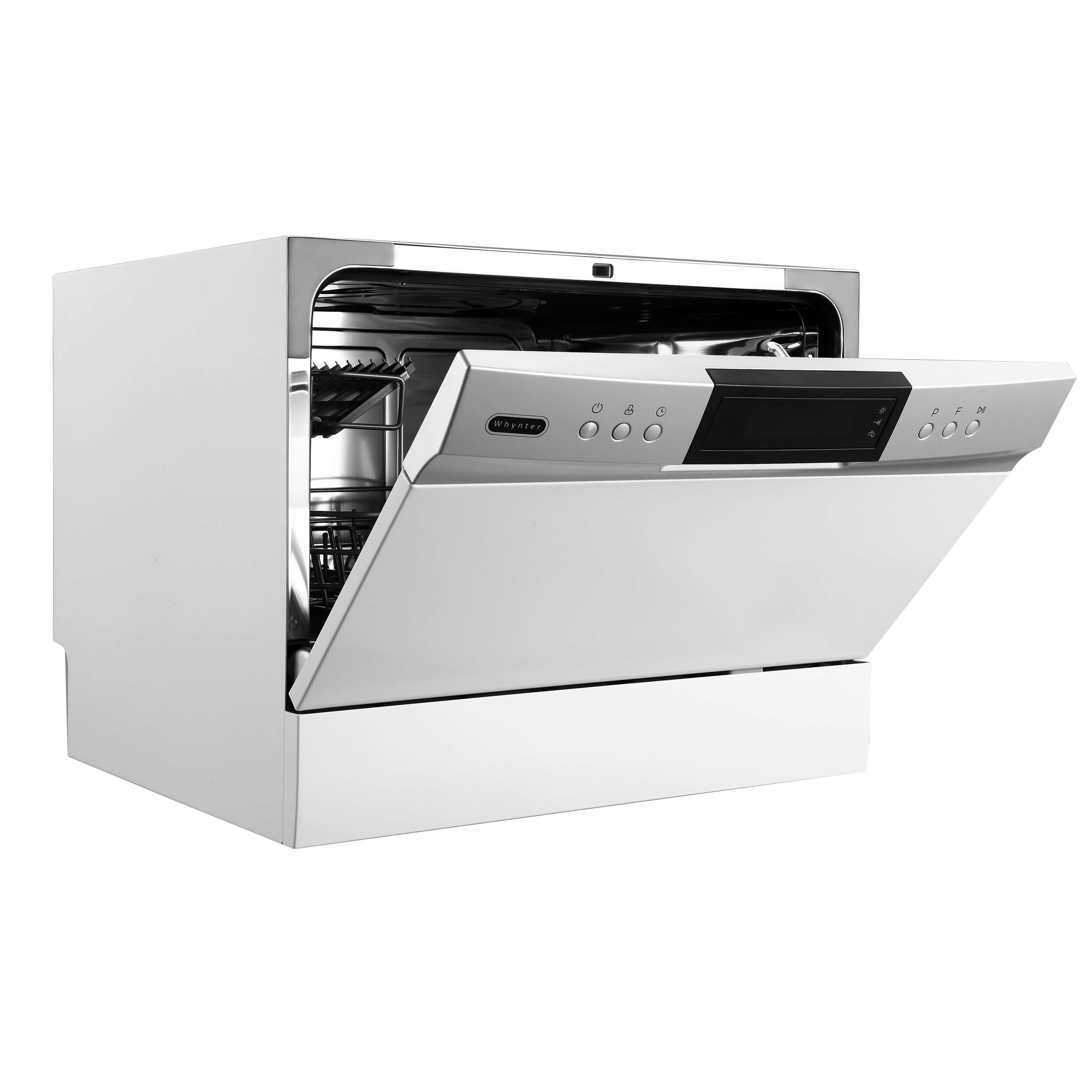 Whynter - Countertop Portable Dishwasher 6 place setting LED Energy Star - White - CDW-6831WES Whynter - Countertop Portable Dishwasher 6 place setting LED Energy Star - White - CDW-6831WES