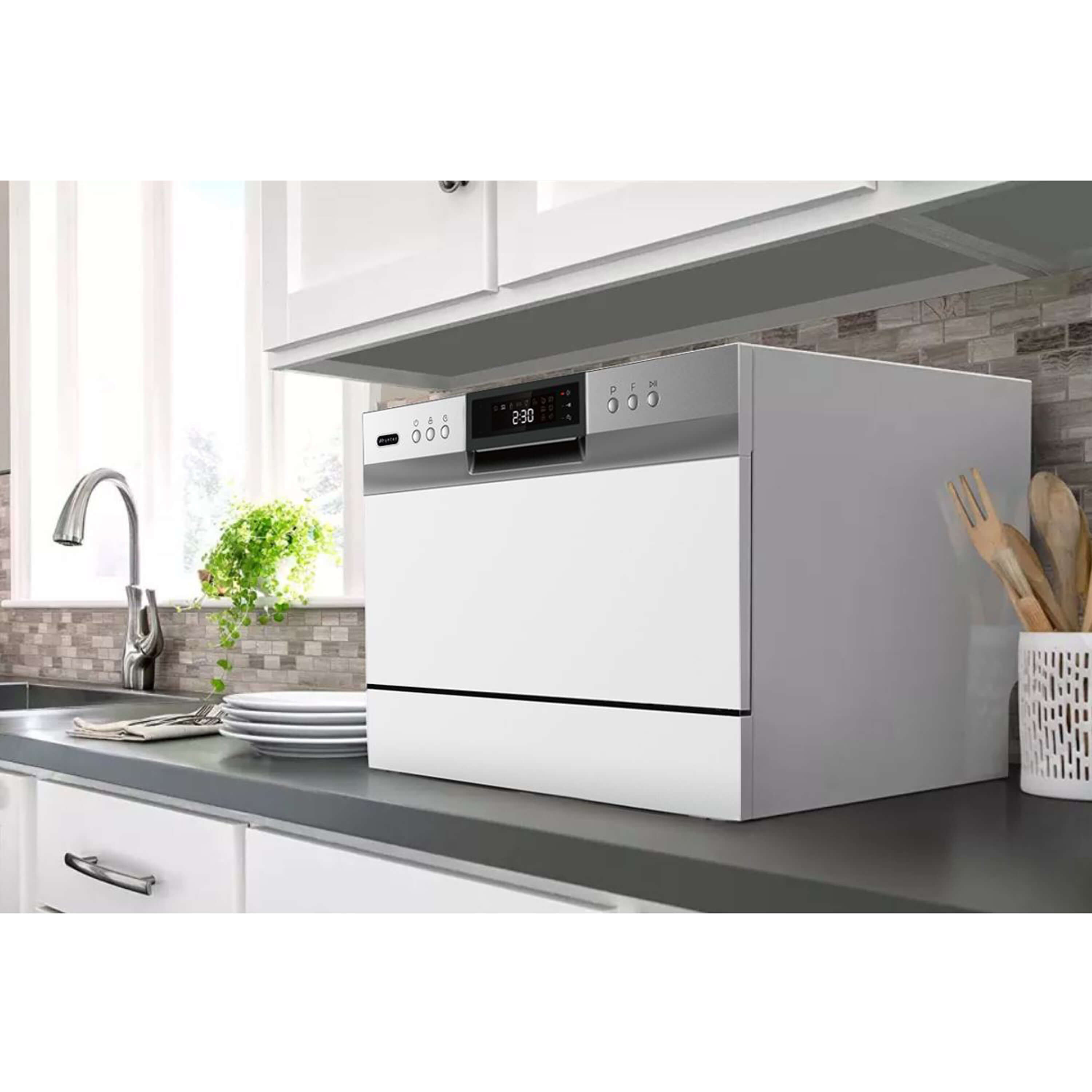 Whynter - Countertop Portable Dishwasher 6 place setting LED Energy Star - White - CDW-6831WES Whynter - Countertop Portable Dishwasher 6 place setting LED Energy Star - White - CDW-6831WES