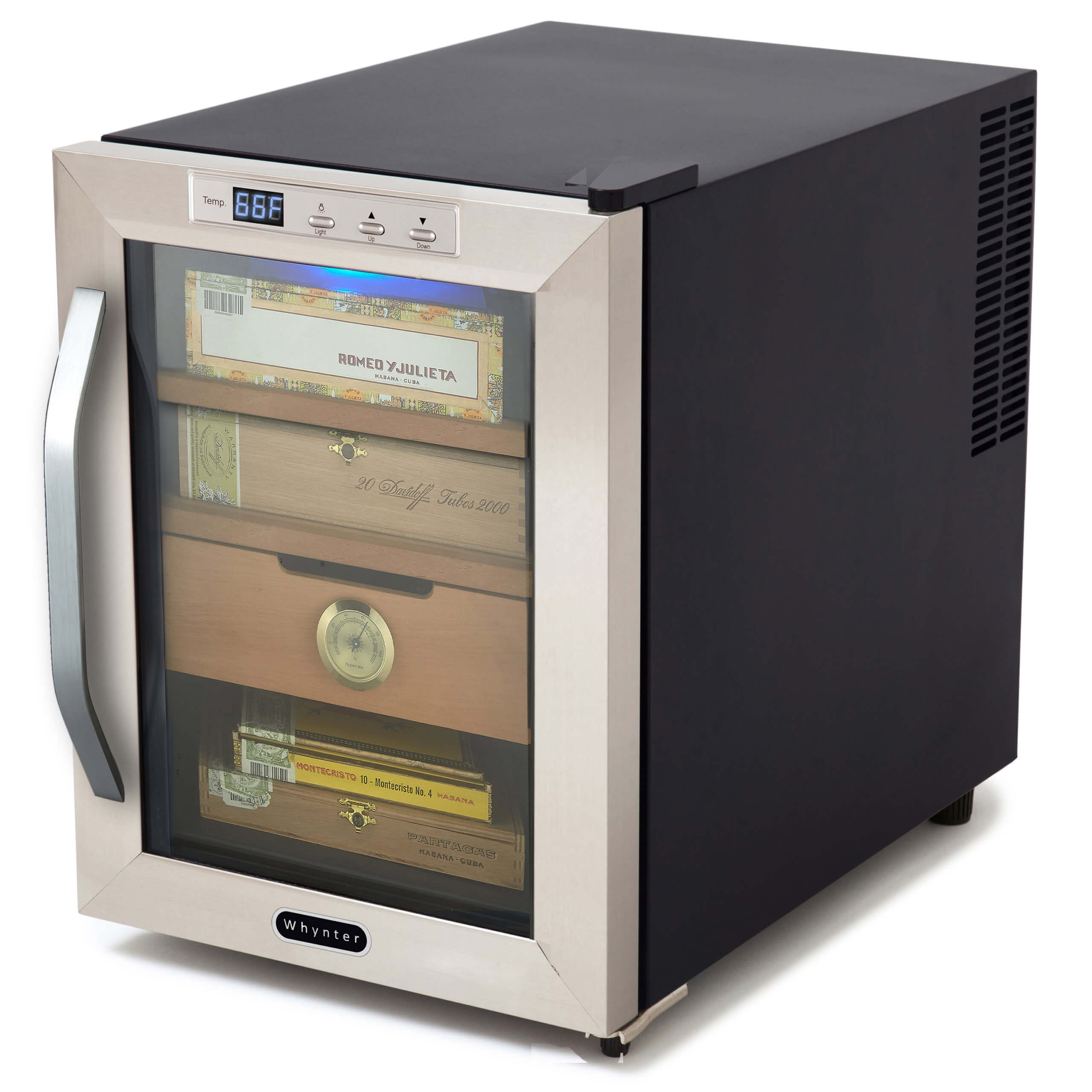 Whynter - Stainless Steel 1.2 cu. ft. Cigar Cooler Humidor | CHC-120S Whynter - Stainless Steel 1.2 cu. ft. Cigar Cooler Humidor | CHC-120S