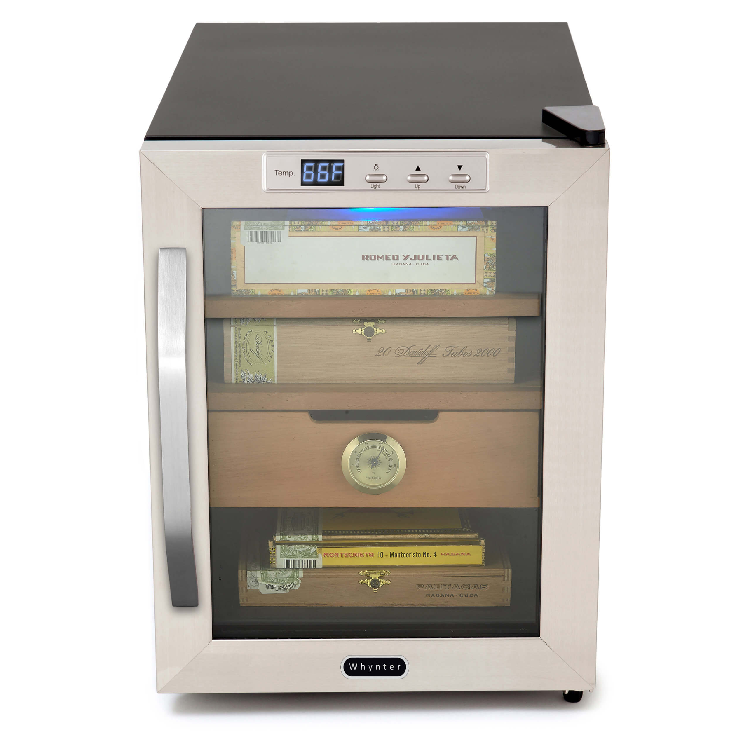 Whynter - Stainless Steel 1.2 cu. ft. Cigar Cooler Humidor | CHC-120S Whynter - Stainless Steel 1.2 cu. ft. Cigar Cooler Humidor | CHC-120S