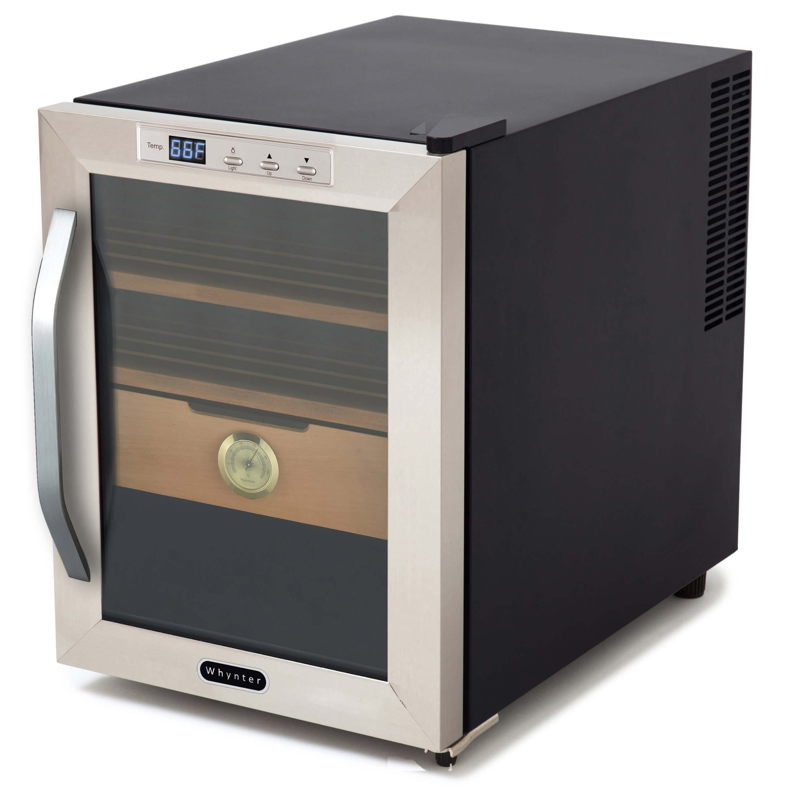 Whynter - Stainless Steel 1.2 cu. ft. Cigar Cooler Humidor | CHC-120S Whynter - Stainless Steel 1.2 cu. ft. Cigar Cooler Humidor | CHC-120S
