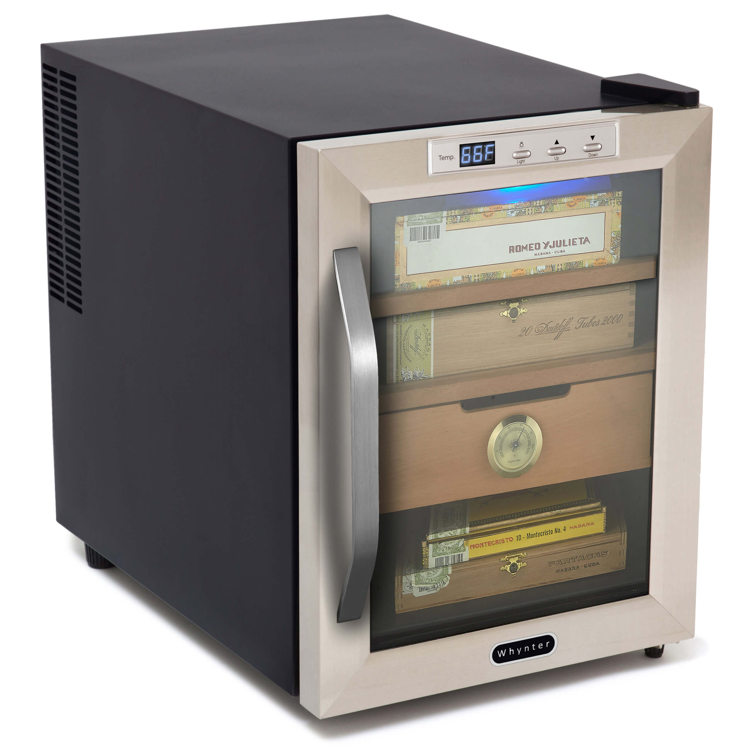 Whynter - Stainless Steel 1.2 cu. ft. Cigar Cooler Humidor | CHC-120S Whynter - Stainless Steel 1.2 cu. ft. Cigar Cooler Humidor | CHC-120S