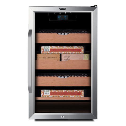 Whynter - 4.2 cu.ft. Cigar Cabinet Cooler and Humidor with Humidity Temperature Control and Spanish Cedar Shelves | CHC-421HC Whynter - 4.2 cu.ft. Cigar Cabinet Cooler and Humidor with Humidity Temperature Control and Spanish Cedar Shelves | CHC-421HC