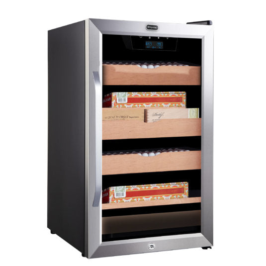 Whynter - 4.2 cu.ft. Cigar Cabinet Cooler and Humidor with Humidity Temperature Control and Spanish Cedar Shelves | CHC-421HC Whynter - 4.2 cu.ft. Cigar Cabinet Cooler and Humidor with Humidity Temperature Control and Spanish Cedar Shelves | CHC-421HC