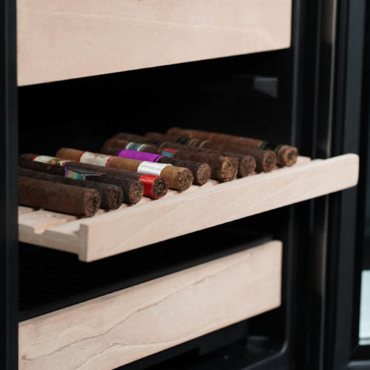 Whynter - 4.2 cu.ft. Cigar Cabinet Cooler and Humidor with Humidity Temperature Control and Spanish Cedar Shelves | CHC-421HC Whynter - 4.2 cu.ft. Cigar Cabinet Cooler and Humidor with Humidity Temperature Control and Spanish Cedar Shelves | CHC-421HC