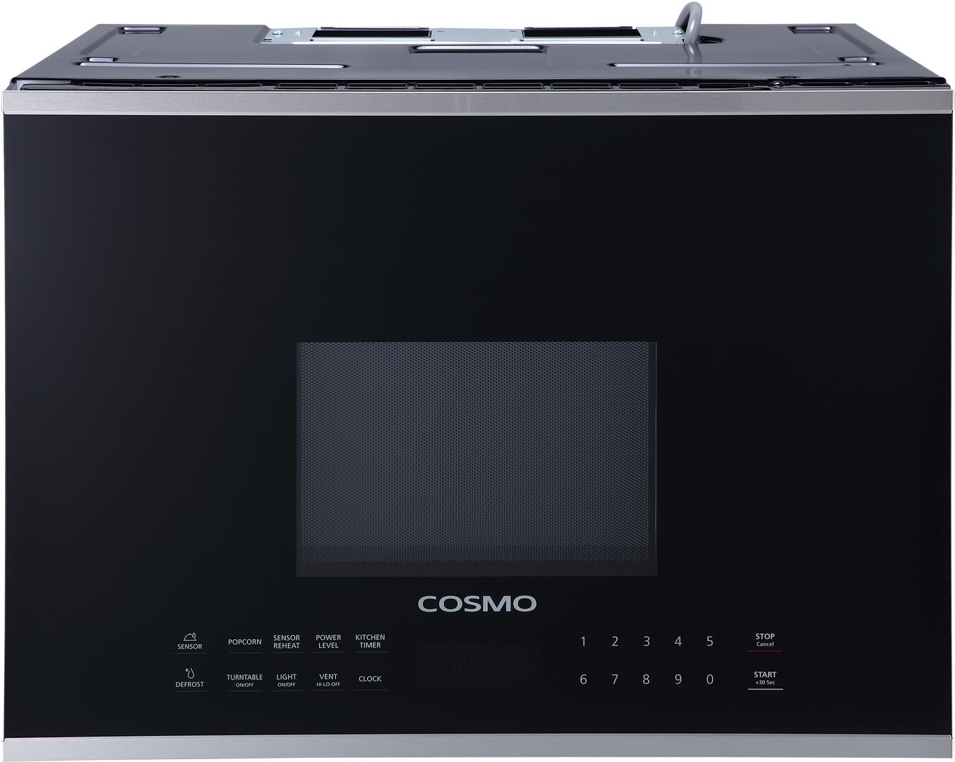 Cosmo - 24 In. 1.34 cu. ft. Over the Range Microwave in Stainless Steel with Vent Fan | COS-2413ORM1SS Cosmo - 24 In. 1.34 cu. ft. Over the Range Microwave in Stainless Steel with Vent Fan | COS-2413ORM1SS