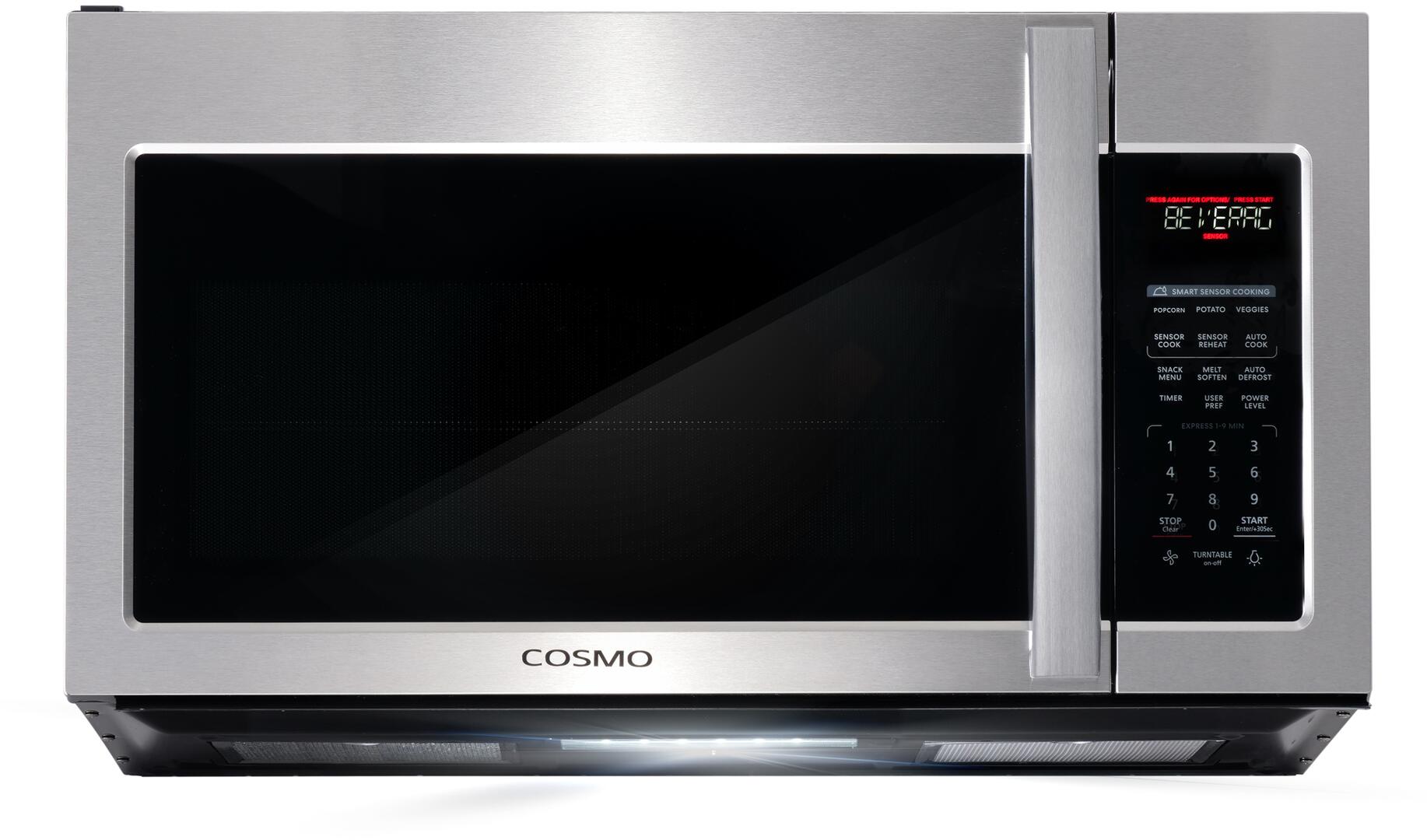 Cosmo - COS-3019ORM2SS 30 in Over the Range Microwave Oven with 1.9 cu. ft. Capacity | COS-3019ORM2SS Cosmo - COS-3019ORM2SS 30 in Over the Range Microwave Oven with 1.9 cu. ft. Capacity | COS-3019ORM2SS