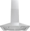 Cosmo - 24 in. Ducted Wall Mount Range Hood in Stainless Steel with LED Lighting and Permanent Filters | COS-6324EWH