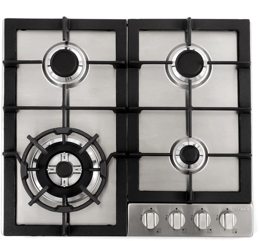 Cosmo - 24 in. Gas Cooktop in Stainless Steel with 4 Sealed Burners | COS-640STX-E