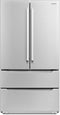 Cosmo - 22.5 cu. ft. 4-Door French Door Refrigerator with Pull Handle in Stainless Steel, Counter Depth | COS-FDR225RHSS-G