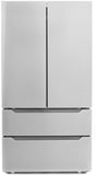 Cosmo - 22.5 cu. ft. 4-Door French Door Refrigerator with Recessed Handle in Stainless Steel, Counter Depth | COS-FDR225RHSS Cosmo - 22.5 cu. ft. 4-Door French Door Refrigerator with Recessed Handle in Stainless Steel, Counter Depth | COS-FDR225RHSS