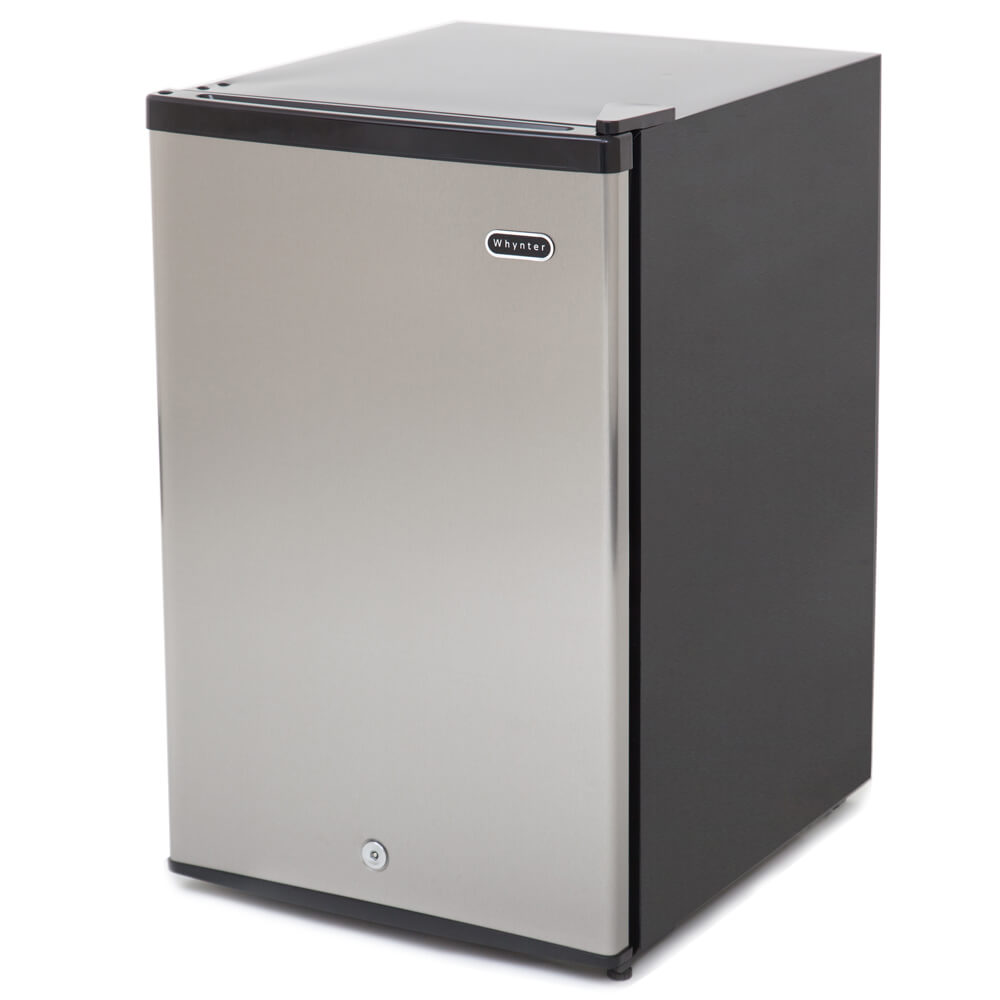 Whynter - Energy Star 2.1 cu. ft. Stainless Steel Upright Freezer with Lock | CUF-210SS Whynter - Energy Star 2.1 cu. ft. Stainless Steel Upright Freezer with Lock | CUF-210SS