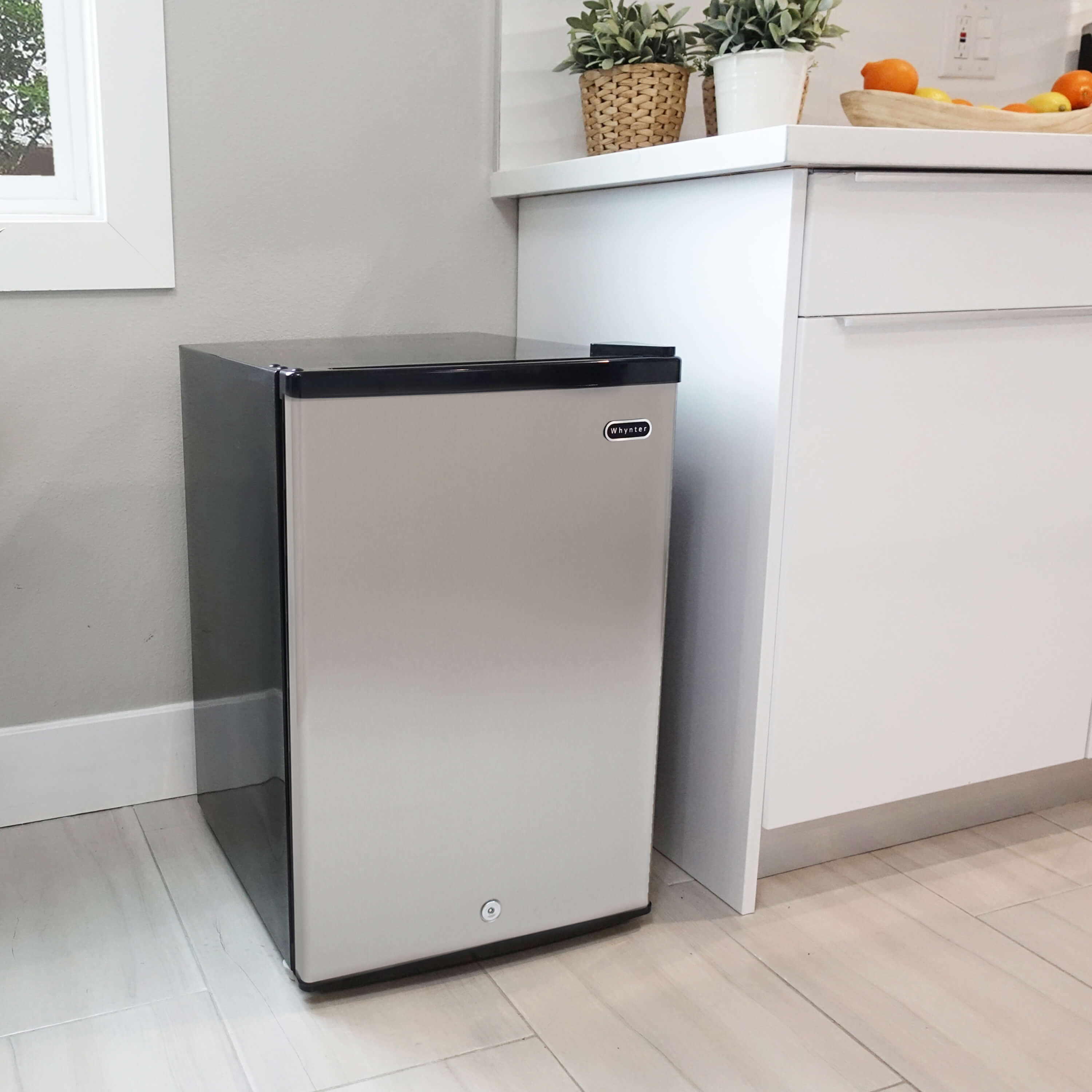 Whynter - Energy Star 2.1 cu. ft. Stainless Steel Upright Freezer with Lock | CUF-210SS Whynter - Energy Star 2.1 cu. ft. Stainless Steel Upright Freezer with Lock | CUF-210SS