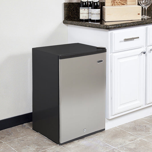 Whynter - Energy Star 2.1 cu. ft. Stainless Steel Upright Freezer with Lock | CUF-210SS