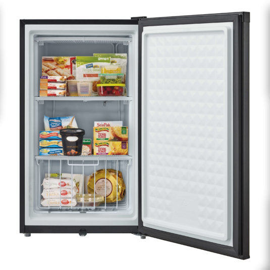 Whynter - 3.0 cu. ft. Energy Star Upright Freezer with Lock - Black | CUF-301BK Whynter - 3.0 cu. ft. Energy Star Upright Freezer with Lock - Black | CUF-301BK