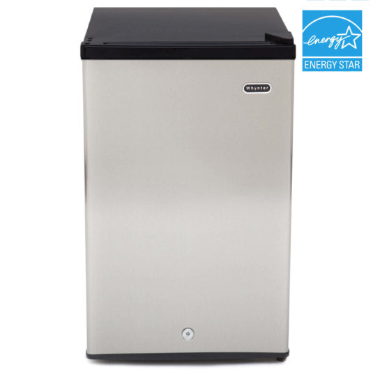 Whynter - 3.0 cu. ft. Energy Star Upright Freezer with Lock - Stainless Steel | CUF-301SS Whynter - 3.0 cu. ft. Energy Star Upright Freezer with Lock - Stainless Steel | CUF-301SS