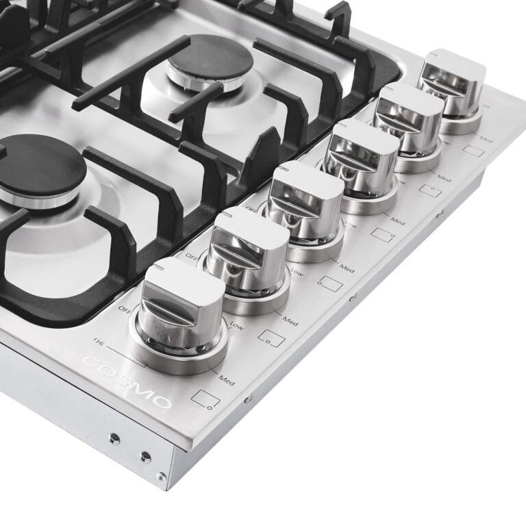 Cosmo - 36 in. Gas Cooktop in Stainless Steel with 6 Italian Made Burners | COS-DIC366 Cosmo - 36 in. Gas Cooktop in Stainless Steel with 6 Italian Made Burners | COS-DIC366