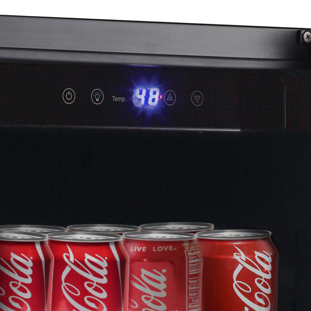 Whynter - Built-in Black Glass 80-can capacity 3.4 cu ft. Beverage Refrigerator | BBR-801BG Whynter - Built-in Black Glass 80-can capacity 3.4 cu ft. Beverage Refrigerator | BBR-801BG